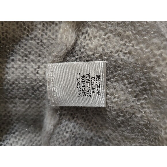 Isaac Mizrahi for Target Alpaca Blend Gray Stripe Sweater Size Medium - Picture 11 of 11